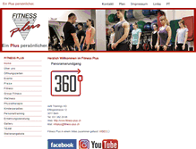 Tablet Screenshot of fitness-plus.ch